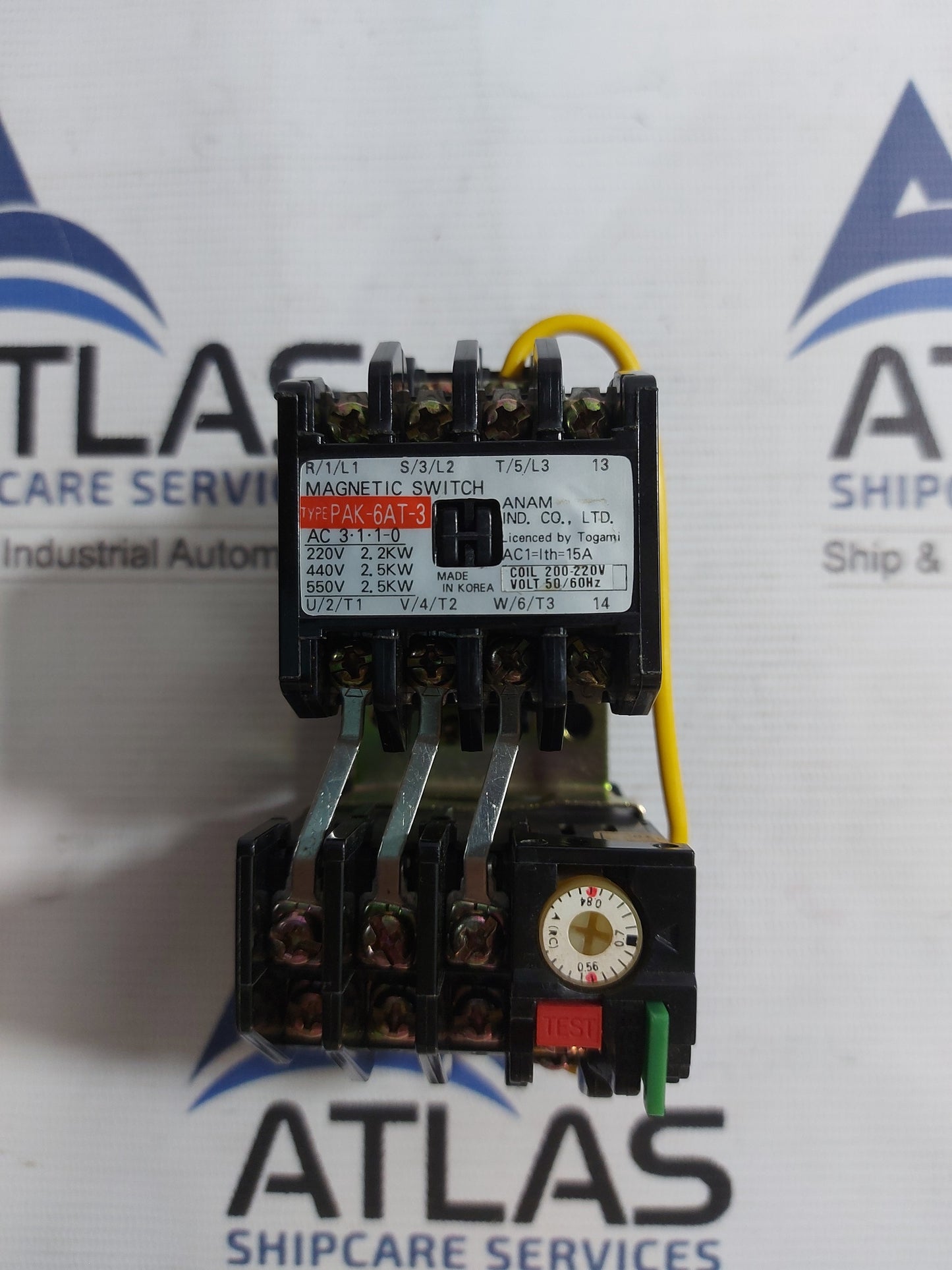 ANAM PAK-6 AT-3 MAGNETIC SWITCH WITH RELAY 15A 200-220V