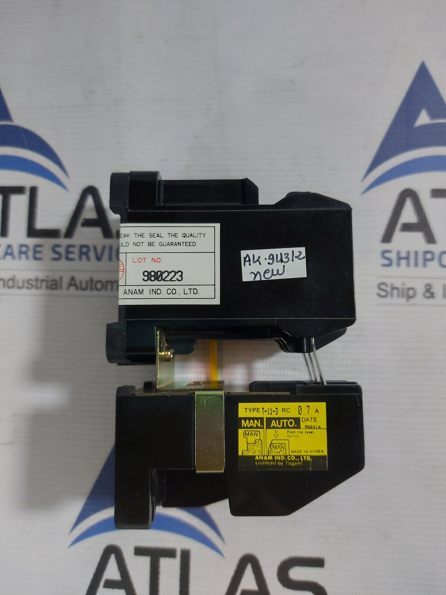 ANAM PAK-6 AT-3 MAGNETIC SWITCH WITH RELAY 15A 200-220V