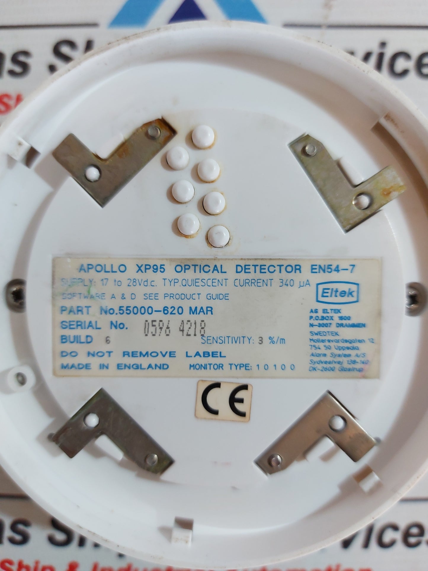 APOLLO 55000-620 MAR XP95 OPTICAL DETECTOR AG740