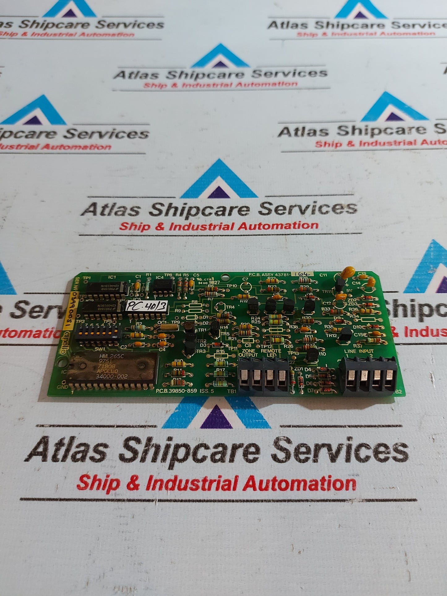 APOLLO 39850-859 43781-164 ISS.5 PCB CARD