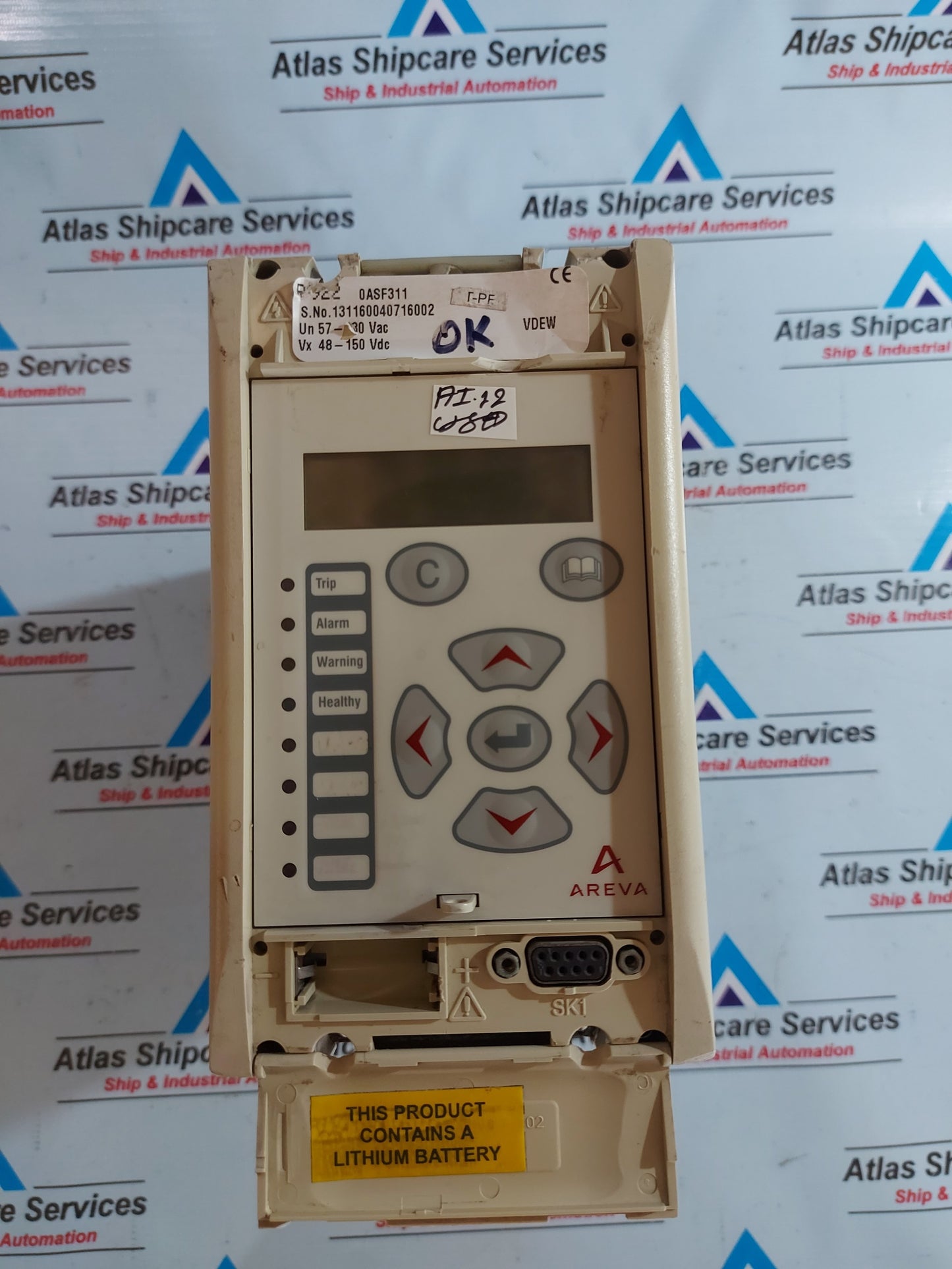 AREVA MICOM R 922 0ASF311 RELAY