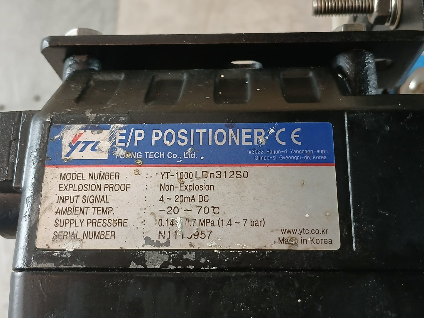 ARI-ARMATUREN STEVI 440 CONTROL VALVE ACTUATOR W/ELECTRO-PNEUMATIC POSITIONER