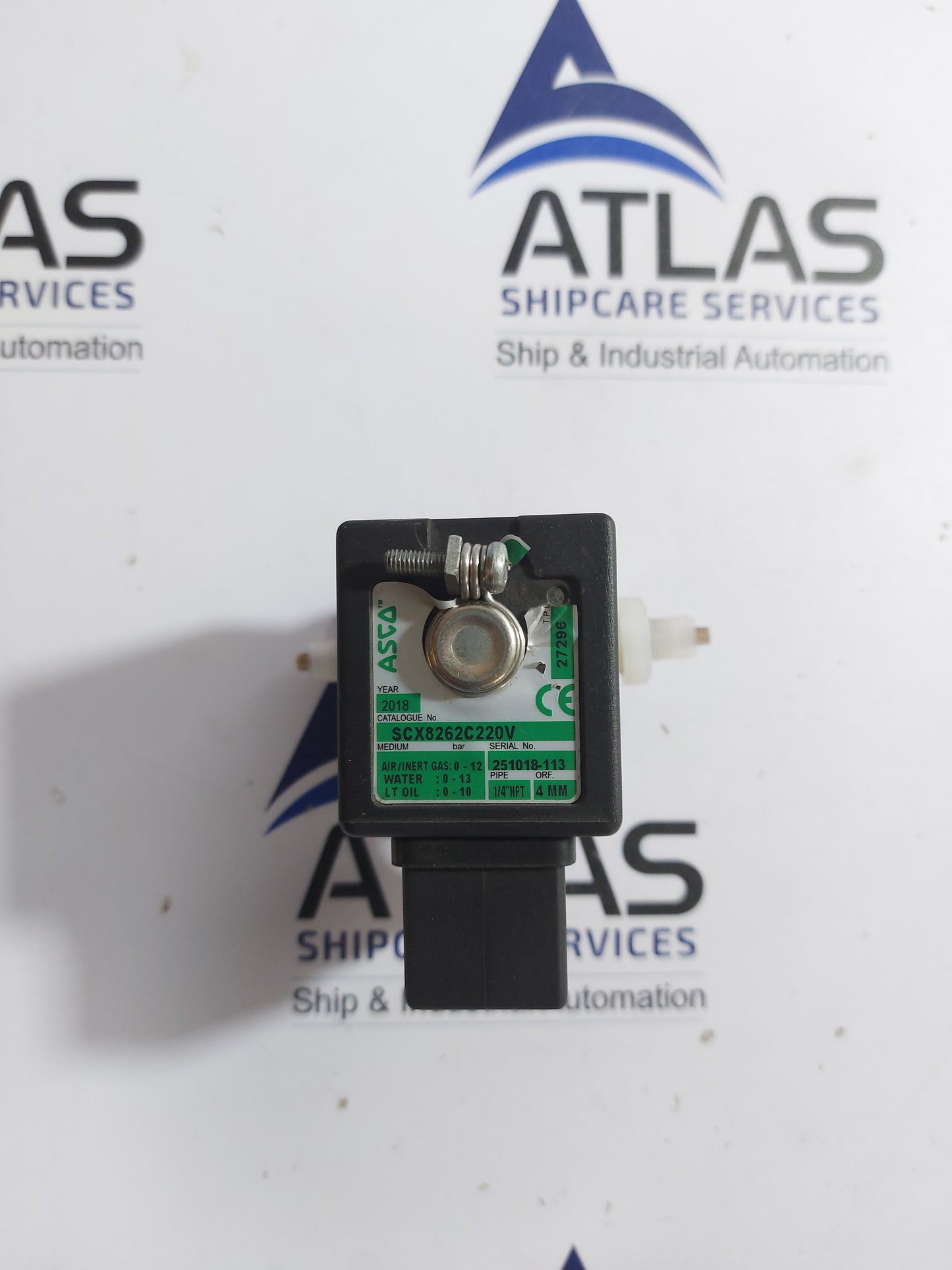 ASCO SCX8262C220V 1/4"NPT STAINLESS AIR WATER SOLENOID VALVE