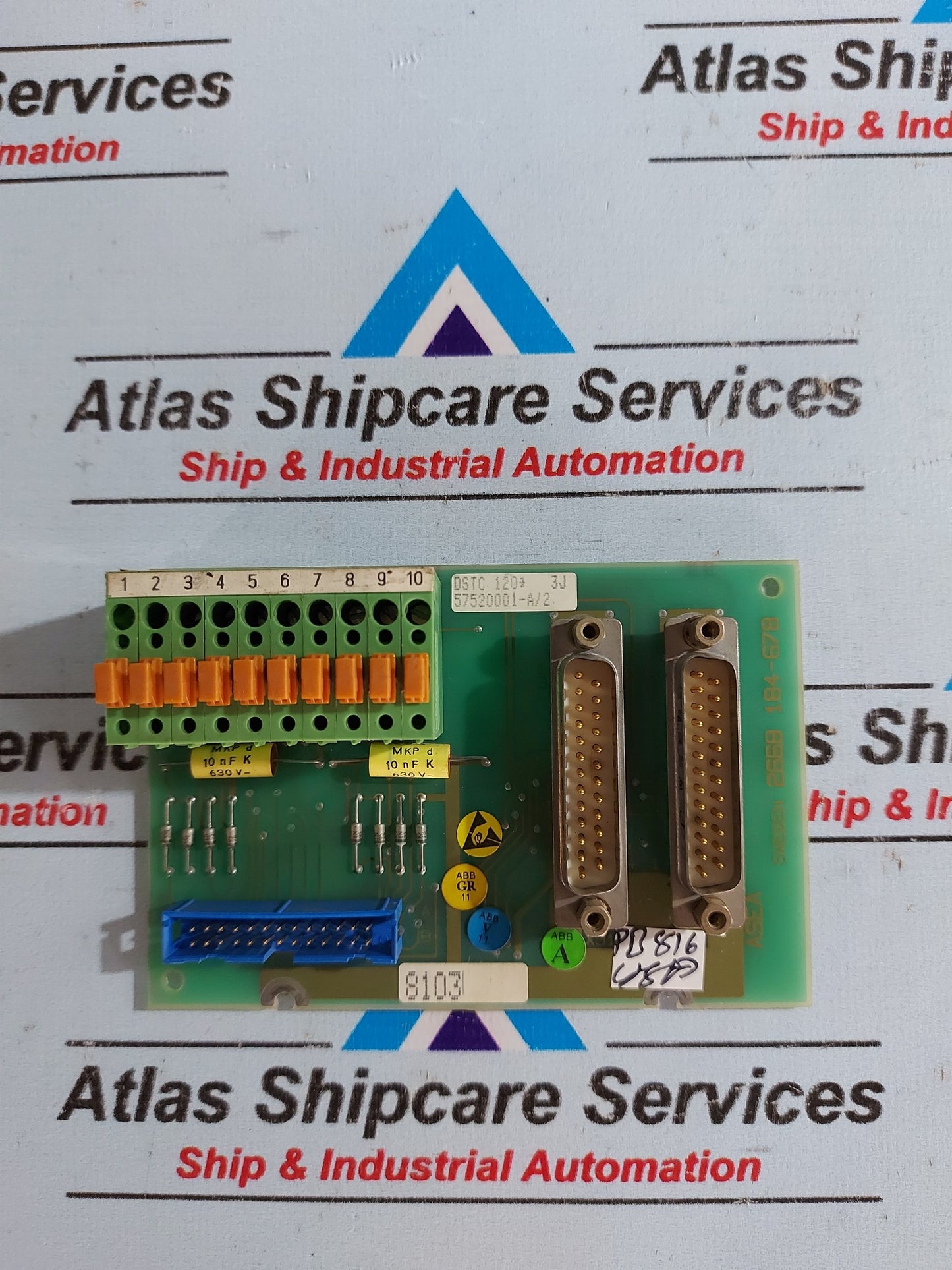 ASEA DSTC 120 57520001-A/2 CONNECTION UNIT PC BOARD