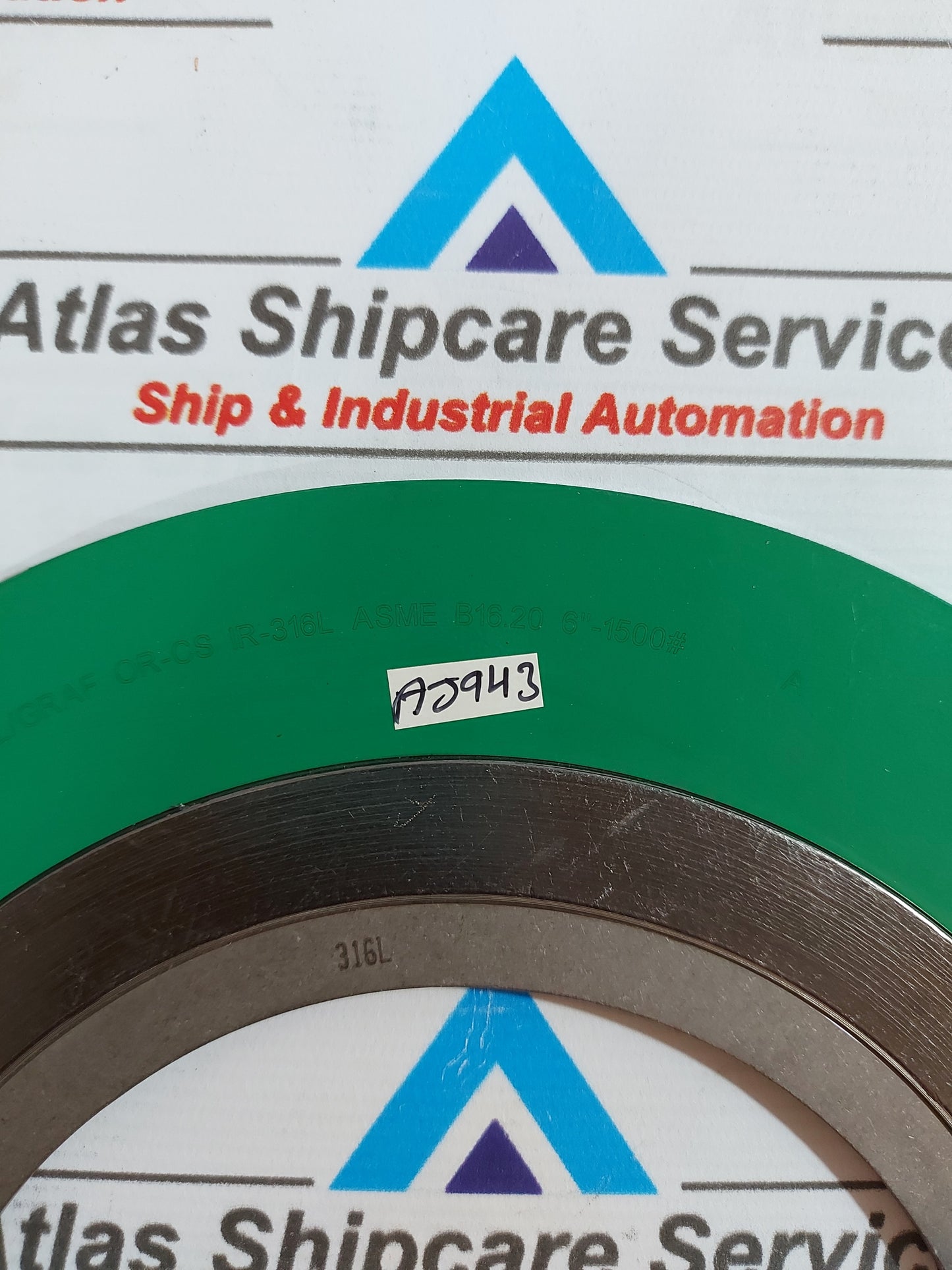 ASME B16.20 6"-1500 316L/GRAF OUTER RING CS INNER RING SPIRAL WOUND GASKET