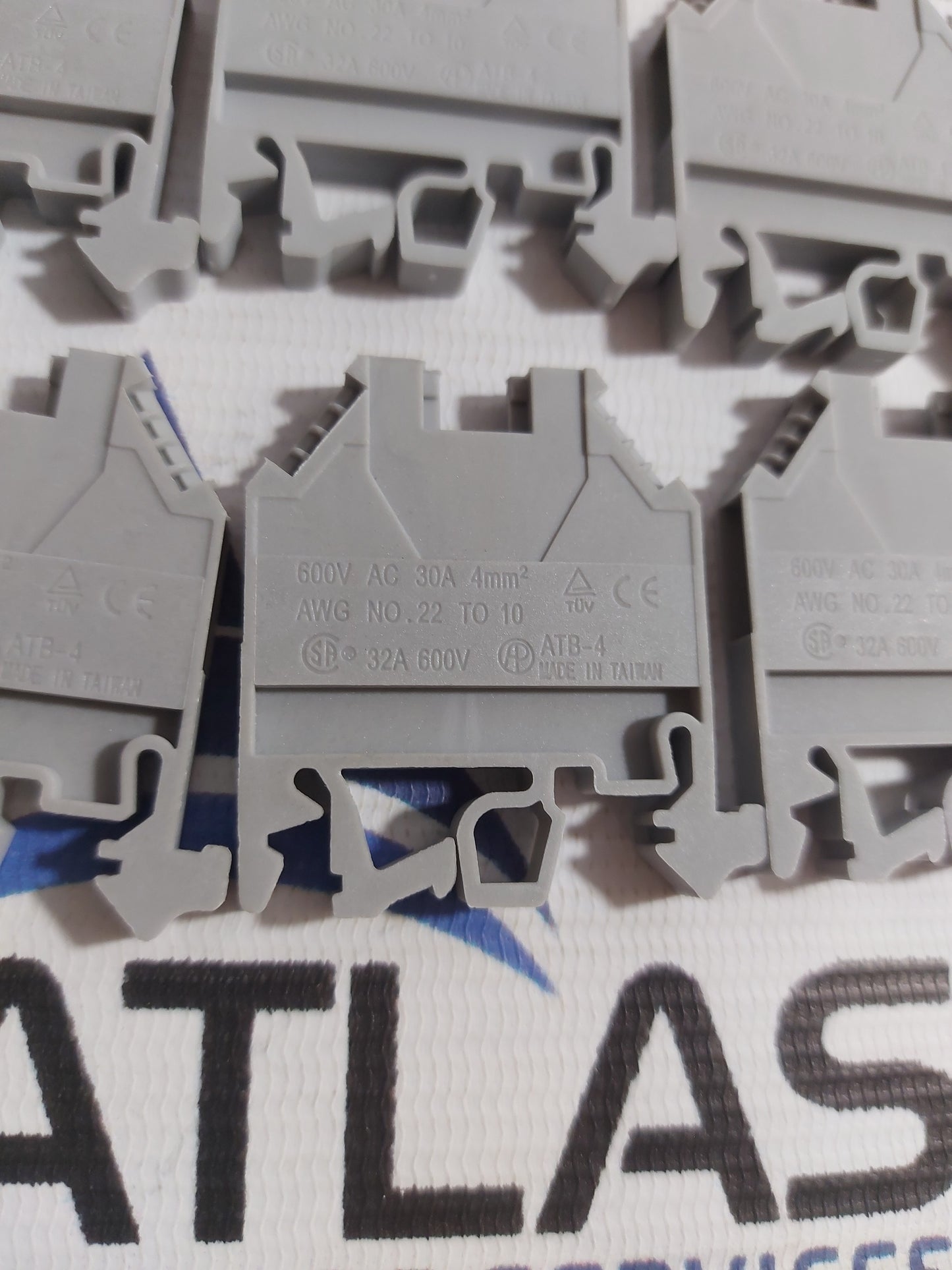 ATB-4 RAIL TYPE TERMINAL BLOCK 4mm2 600VAC 30A