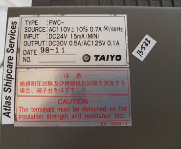 TAIYO POWER CONTROLLER PWC