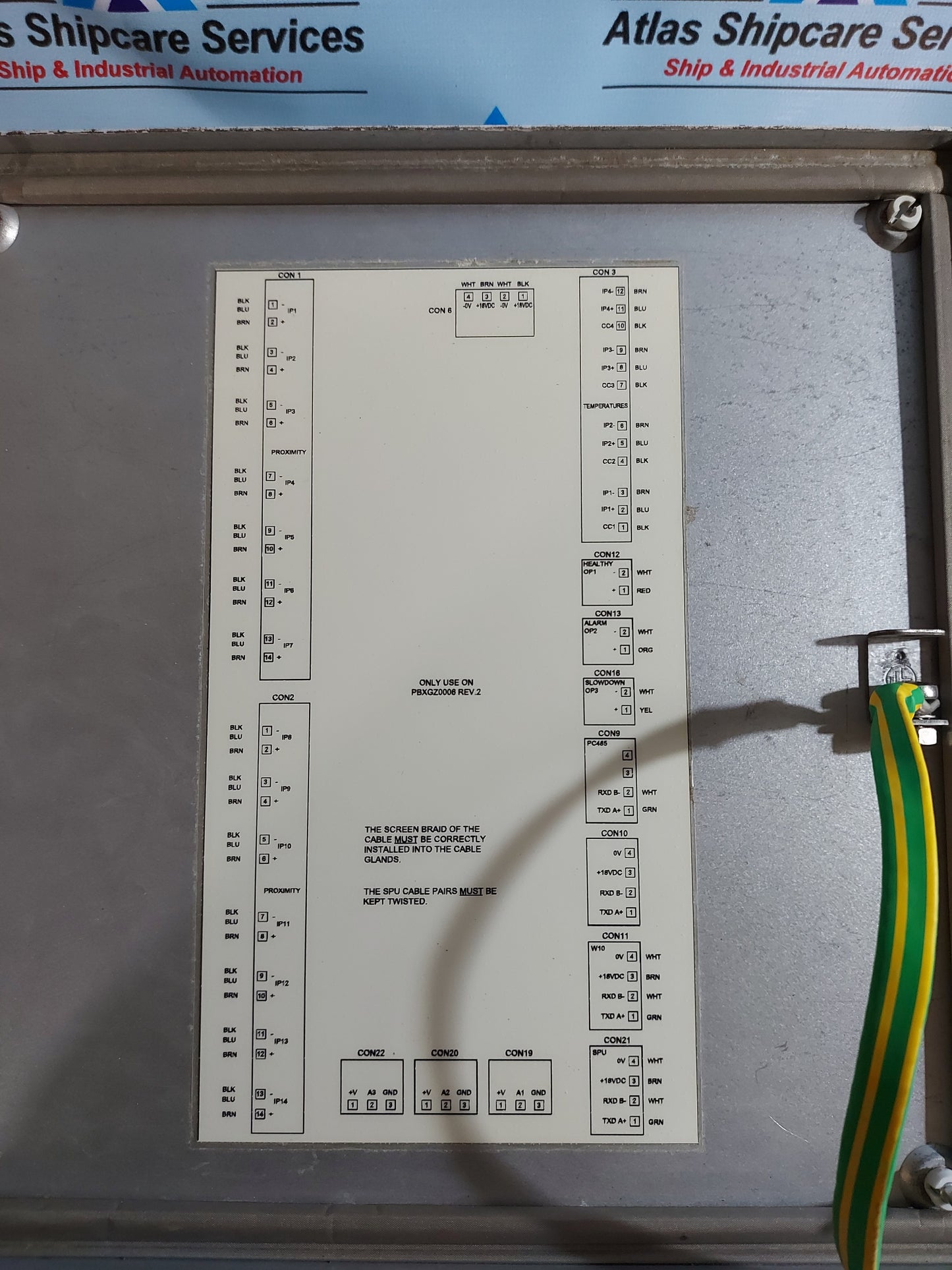 ATOM S4600-SPU+003 BEARING CONDITION MONITORING SYSTEM SIGNAL PROCESSING UNIT