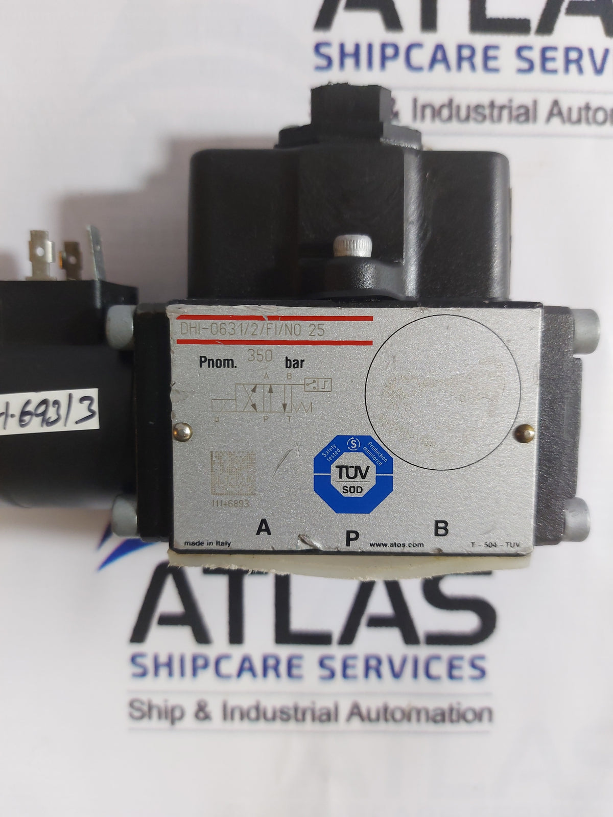 ATOS DHI-0631/2/FI/NO 25 SOLENOID DIRECTIONAL CONTROL VALVE