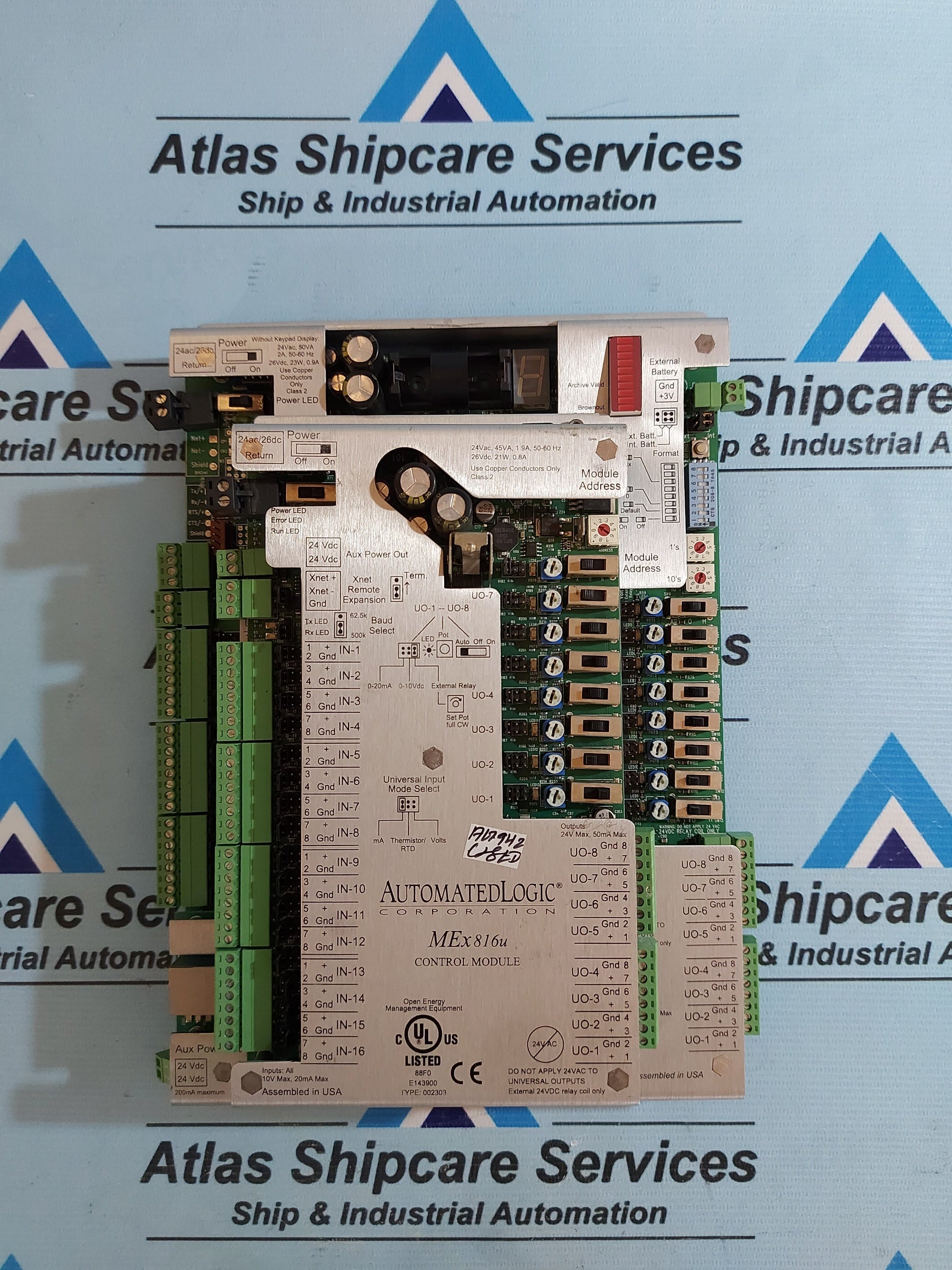 AUTOMATED LOGIC MEx816u CONTROL MODULE – Atlas Shipcare Services