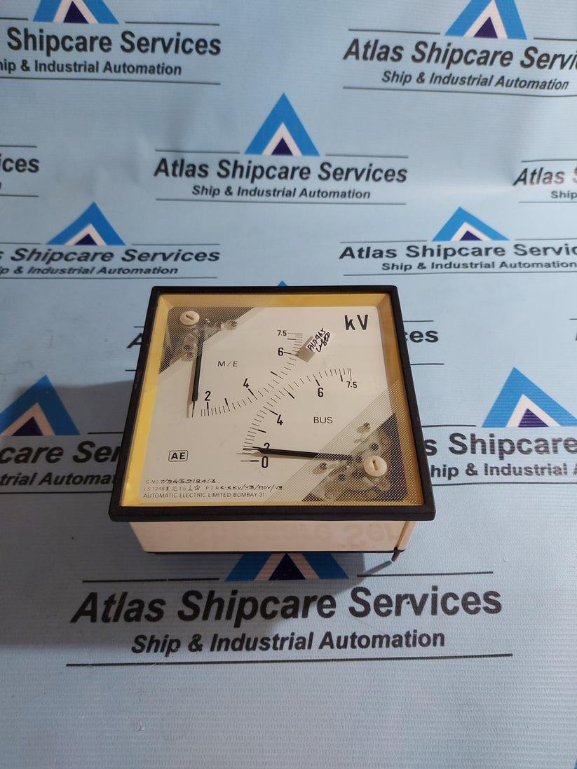 AUTOMATIC ELECTRIC 6.6KV/V3/110/V3 METER – Atlas Shipcare Services