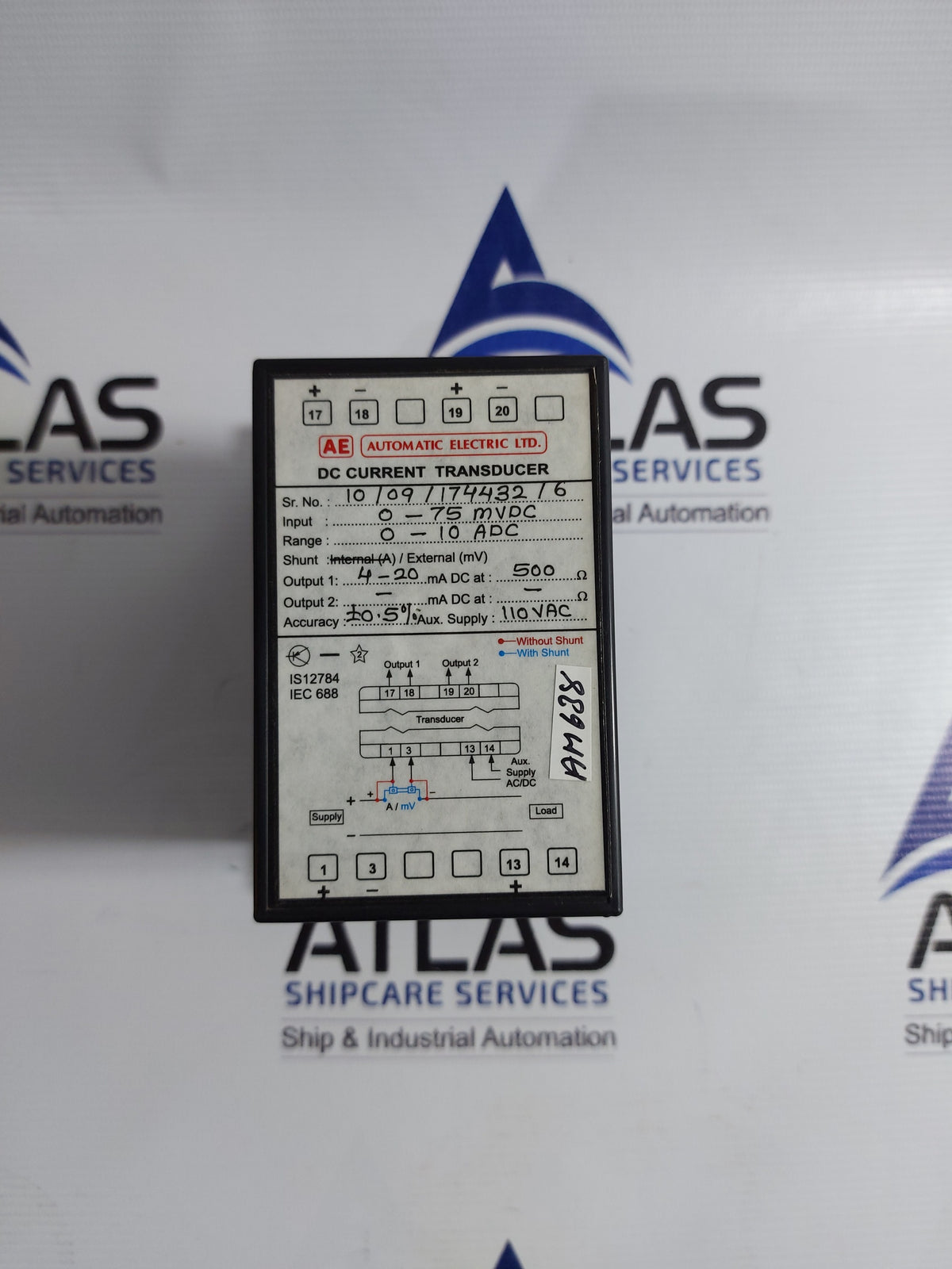 AUTOMATIC ELECTRIC DC CURRENT TRANSDUCER 110VAC