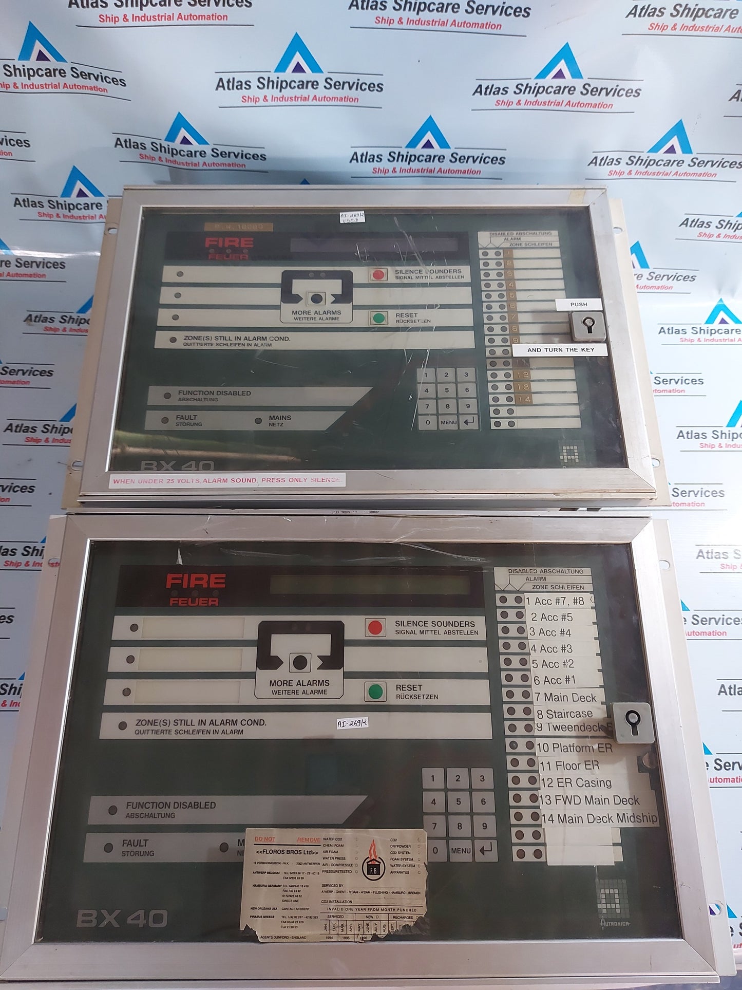 AUTRONICA BX-40 FIRE ALARM CONTROL PANEL