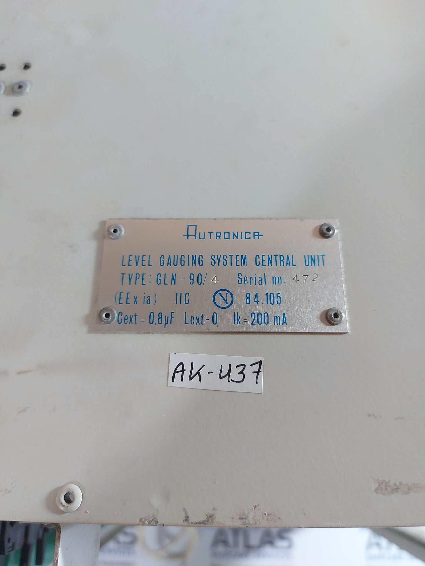 AUTRONICA GLN-90/4 LEVEL GAUGING SYSTEM CENTRAL UNIT