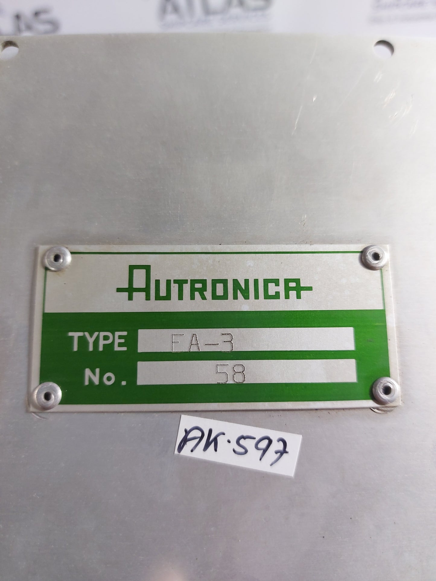 AUTRONICA MICRO COMPUTER EA-3 MAIN COMPUTER UNIT FOR TANK RADAR SYSTEM