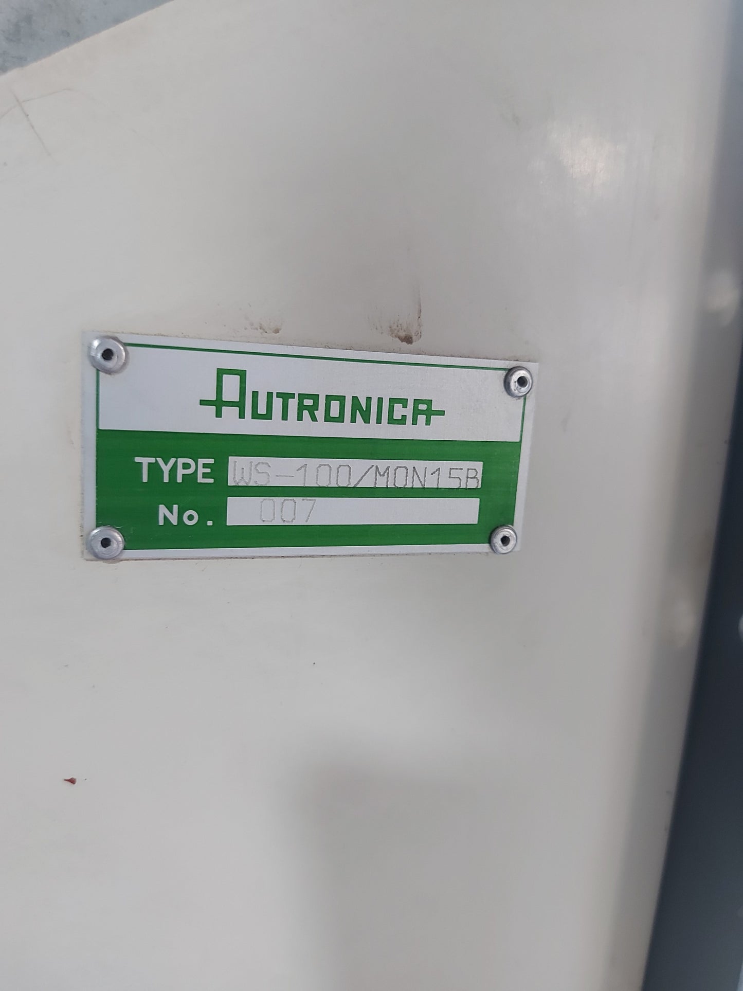 AUTRONICA WS-100 MONITOR UNIT SYSTEM