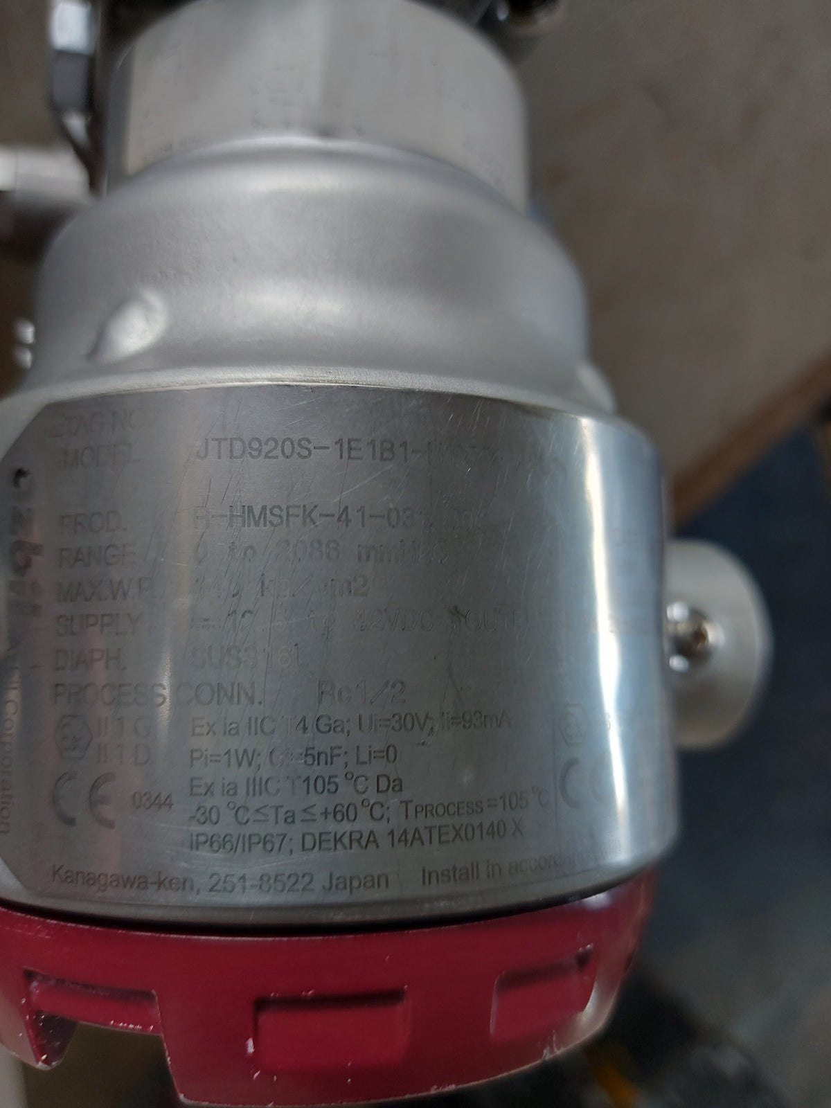 AZBIL AT9000 DIFFERENTIAL PRESSURE TRANSMITTER JTD920S-1E1B1-H1XXX-A2U2