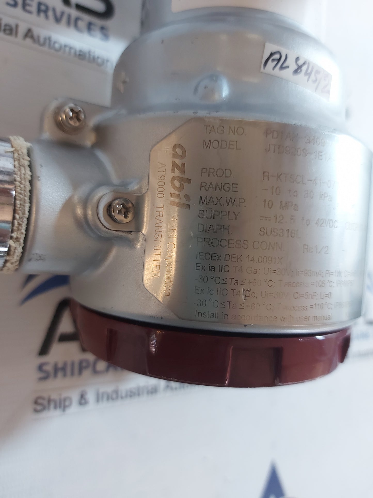 AZBIL AT9000 JTD920S-1E1A2-SXXX2-T1 DIFFERENTIAL PRESSURE TRANSMITTER