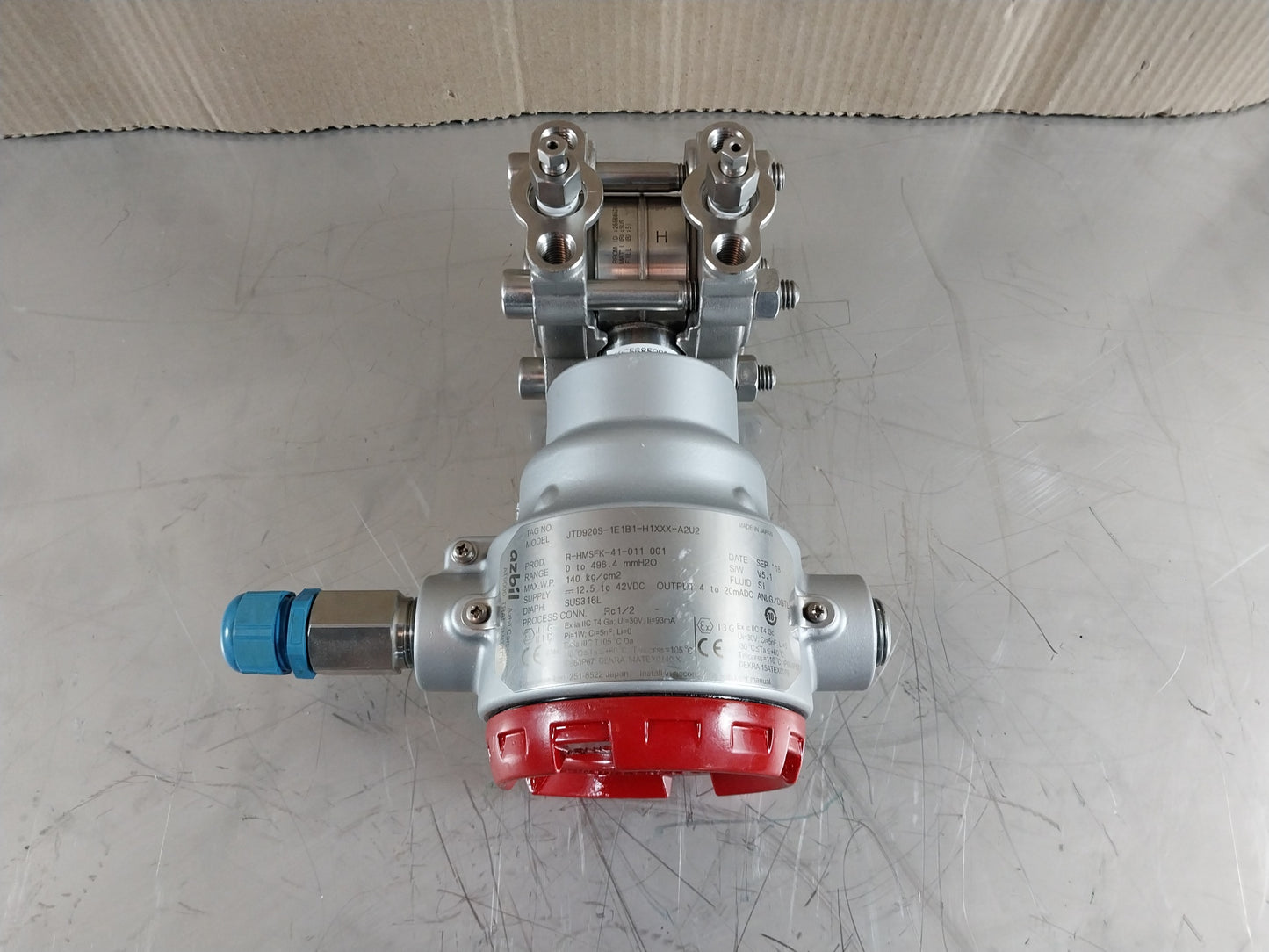 AZBIL JTD-920S-1E1B1-H1XXX-A2U2 DIFFERENTIAL PRESSURE TRANSMITTER 140 Kgf/cm2