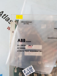 Abb ASV-Control CMA 73 GVT 3605894 Automatic Power Management Unit