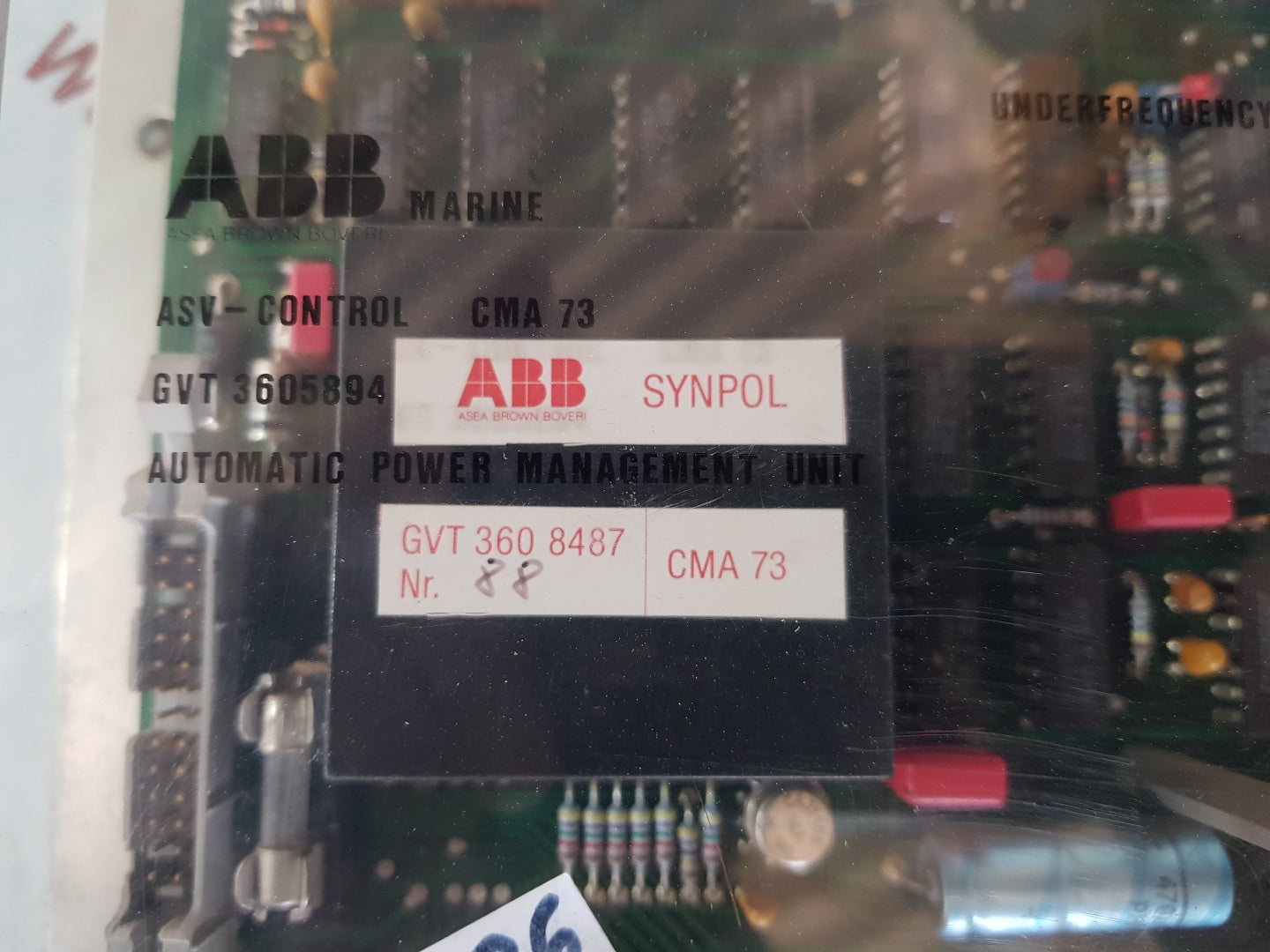 Abb ASV-Control CMA 73 GVT 3605894 Automatic Power Management Unit