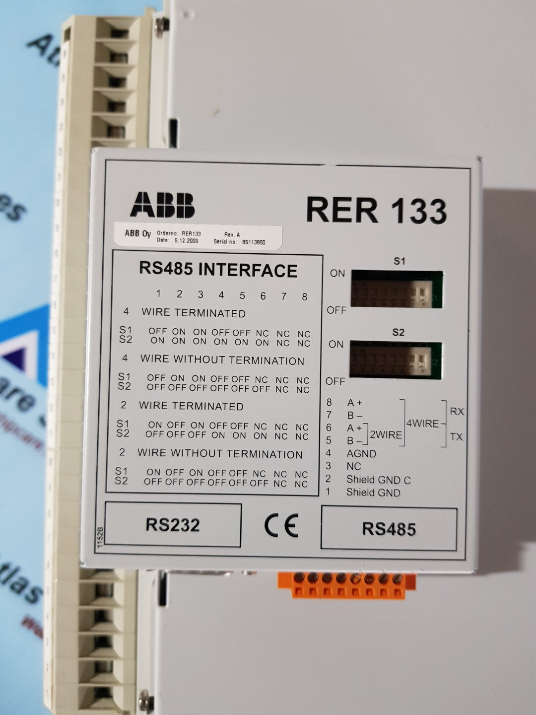 Abb REM545 Machine Terminal Module REM545BG223CAAA Rev.B