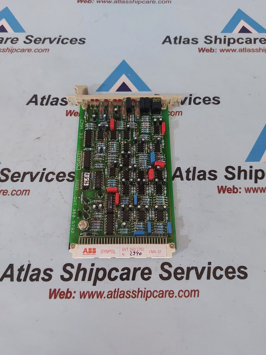 Abb Synpol GVT 360 5792 CMA 32 Pcb Card