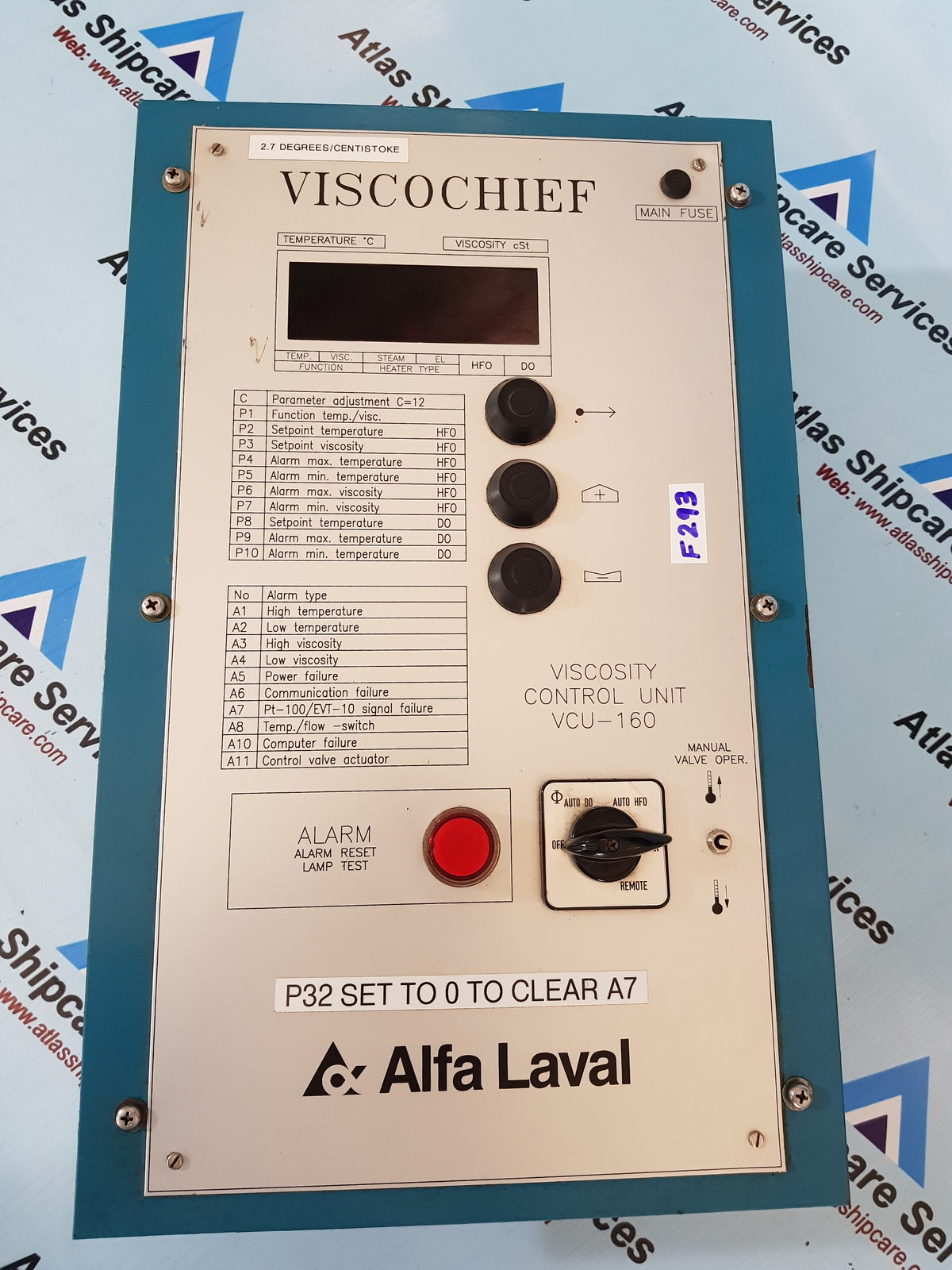 Alfa Laval VCU-160 ViscoSity Control Unit – Atlas Shipcare Services