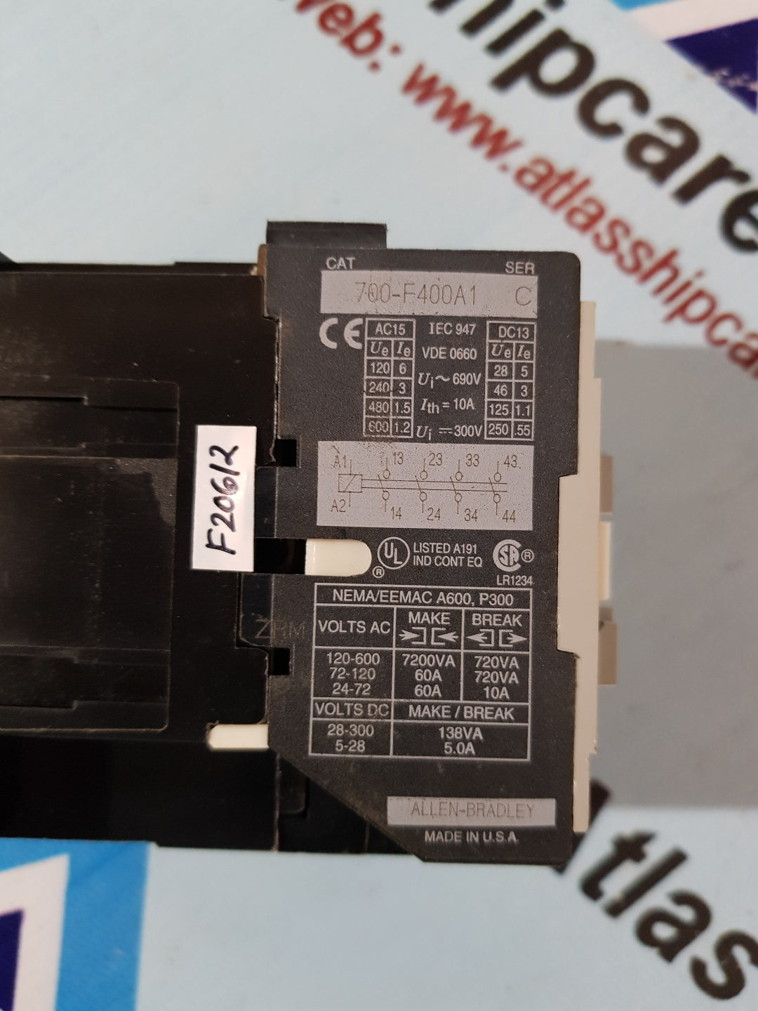 Allen-Bradley 700-F400A1 Control Relay