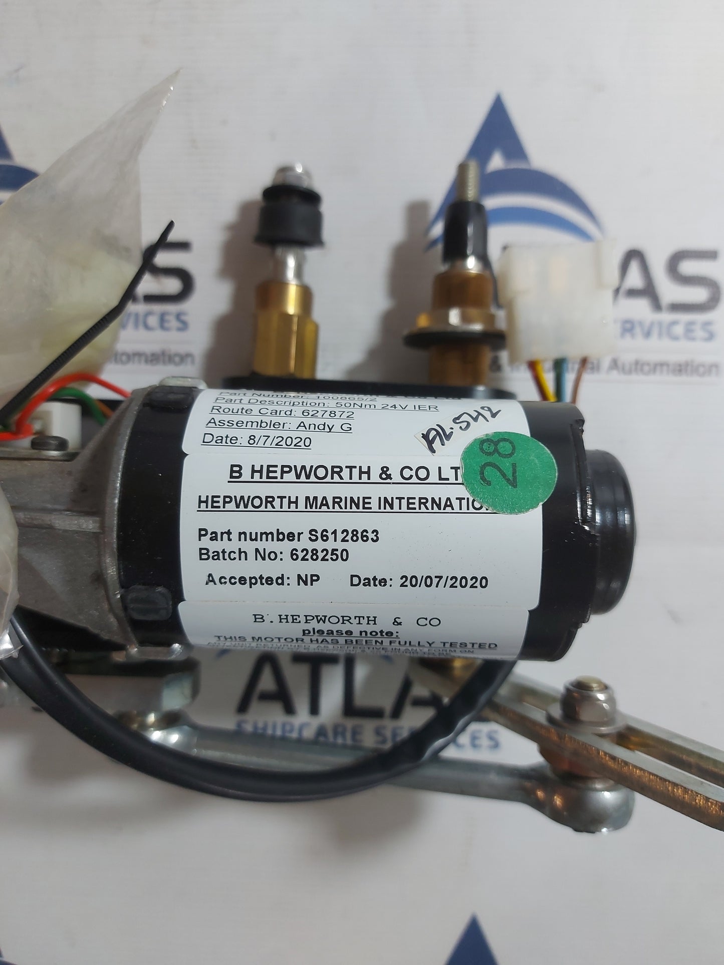 B. HEPWORTH 100865/2 WIPER MOTOR