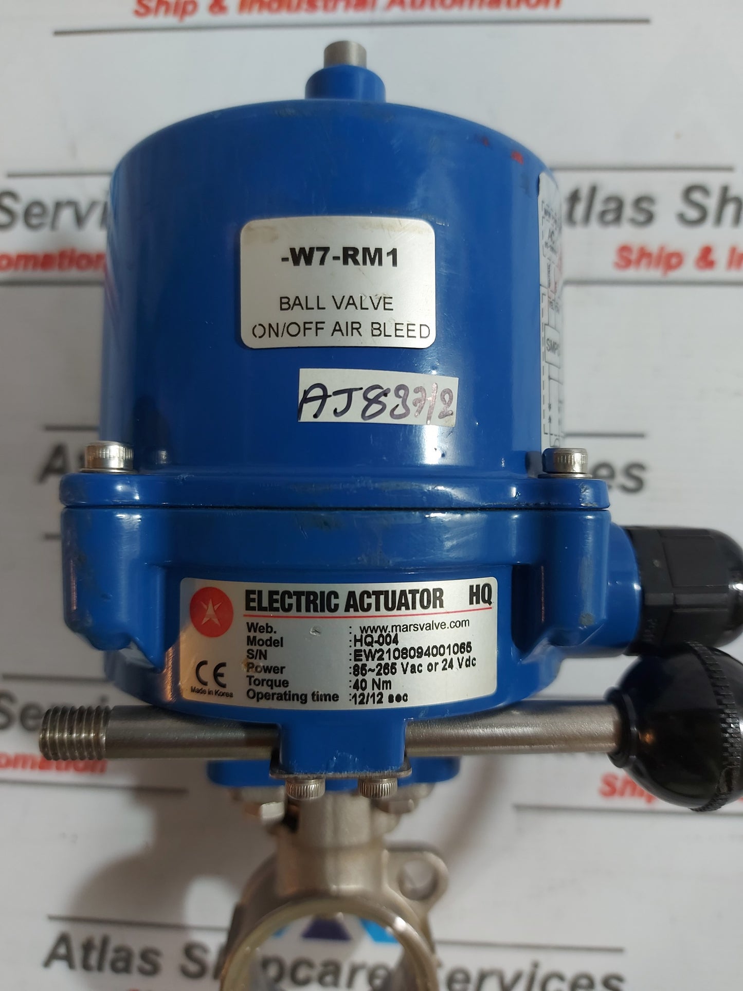W7-RM1 WITH ELECTRIC ACTUATOR HQ-004 AIR BLEED