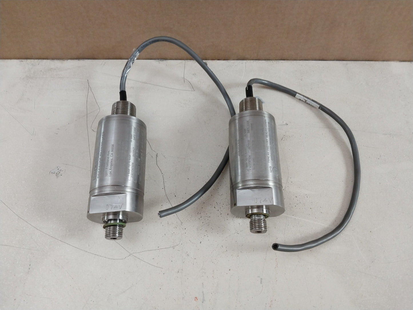 BARKSDALE 425X-07-A-Q19 PRESSURE TRANSDUCER -1 TO 15 BAR