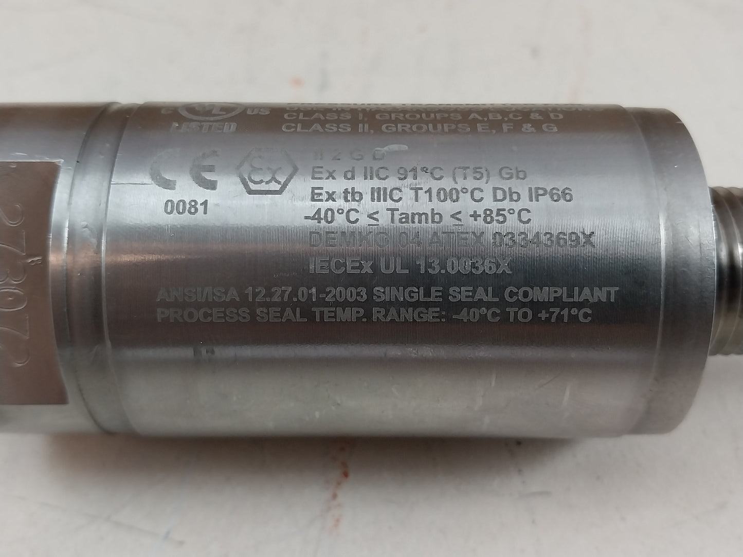 BARKSDALE 425X-07-A-Q19 PRESSURE TRANSDUCER -1 TO 15 BAR