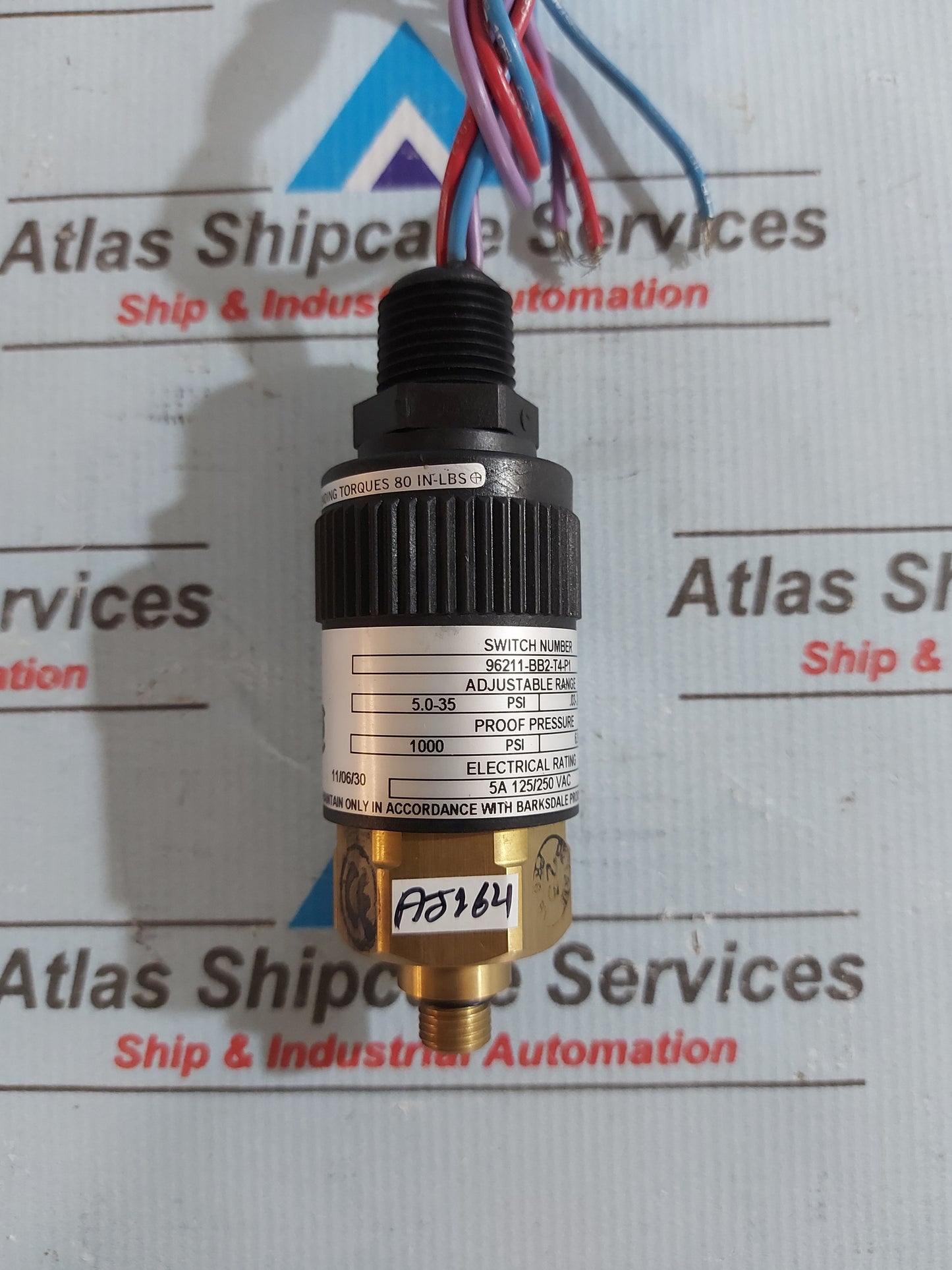 BARKSDALE 96211-BB2-T4-P1 PRESSURE SWITCH