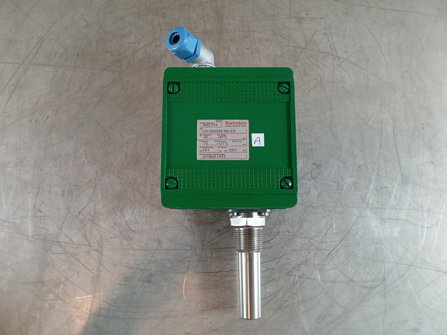 BARKSDALE L2H-GH204S-WS-EXI TEMPERATURE SWITCH 0602-013