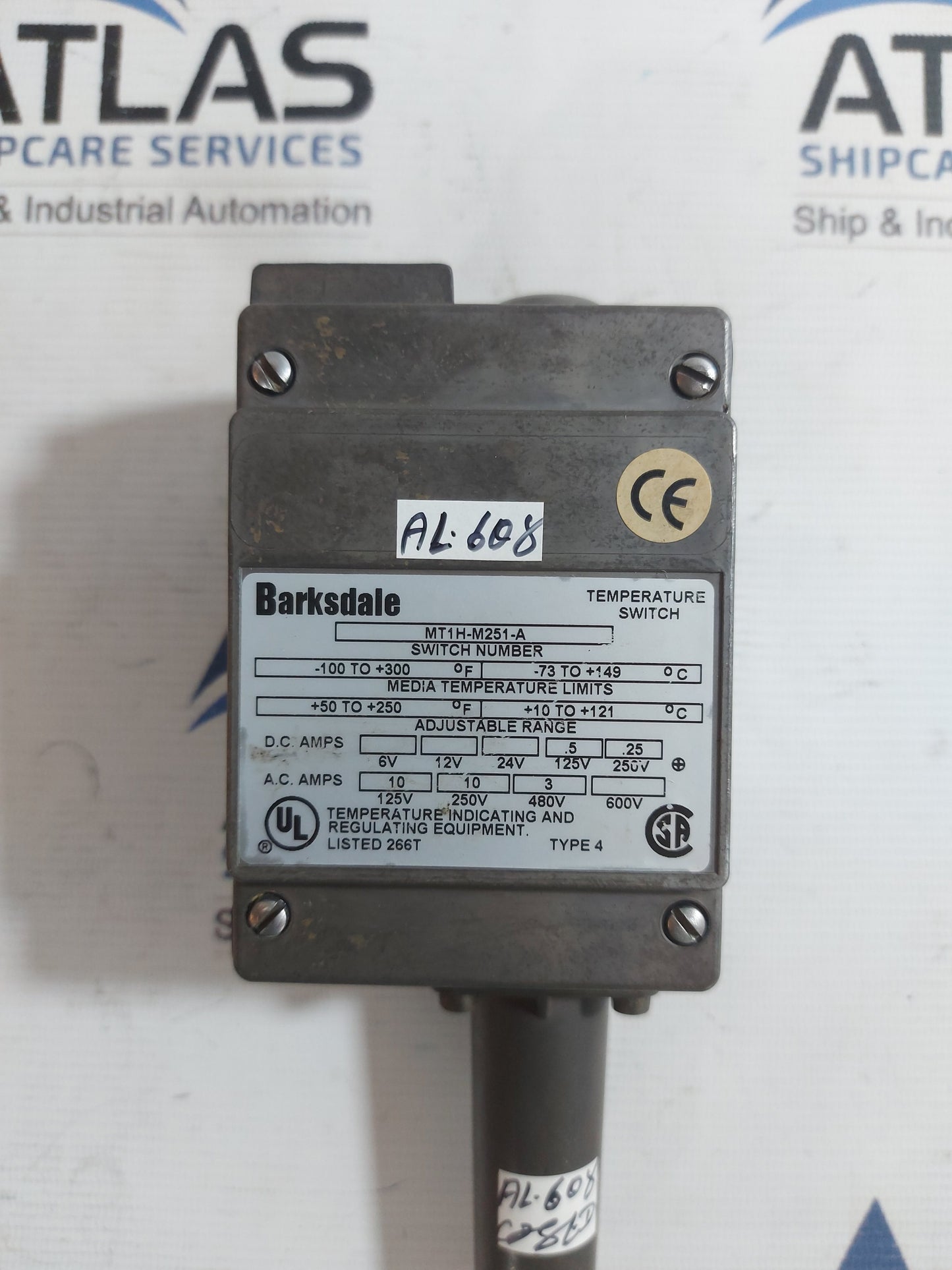 BARKSDALE MT1H-M251-A TEMPERATURE SWITCH