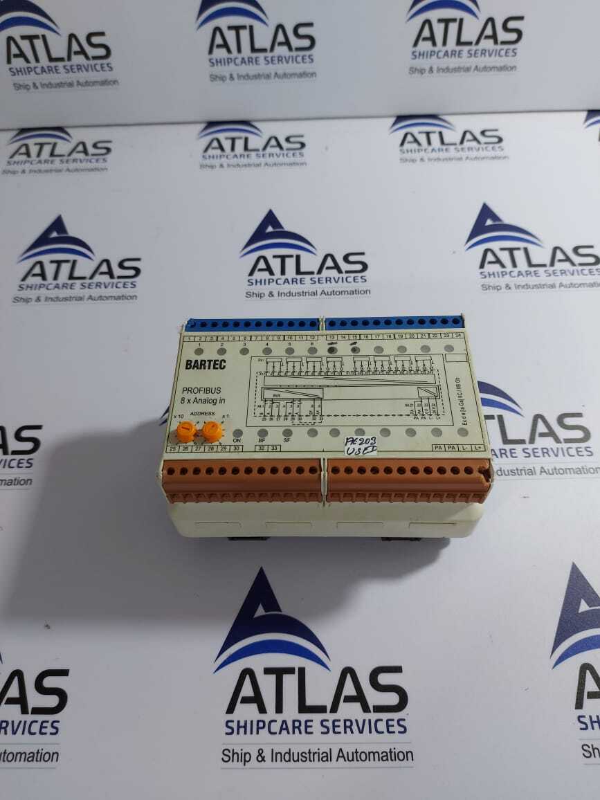 BARTEC 07-7331-230H0000 PROFIBUS INTERFACE 8 x ANALOG IN Ex i