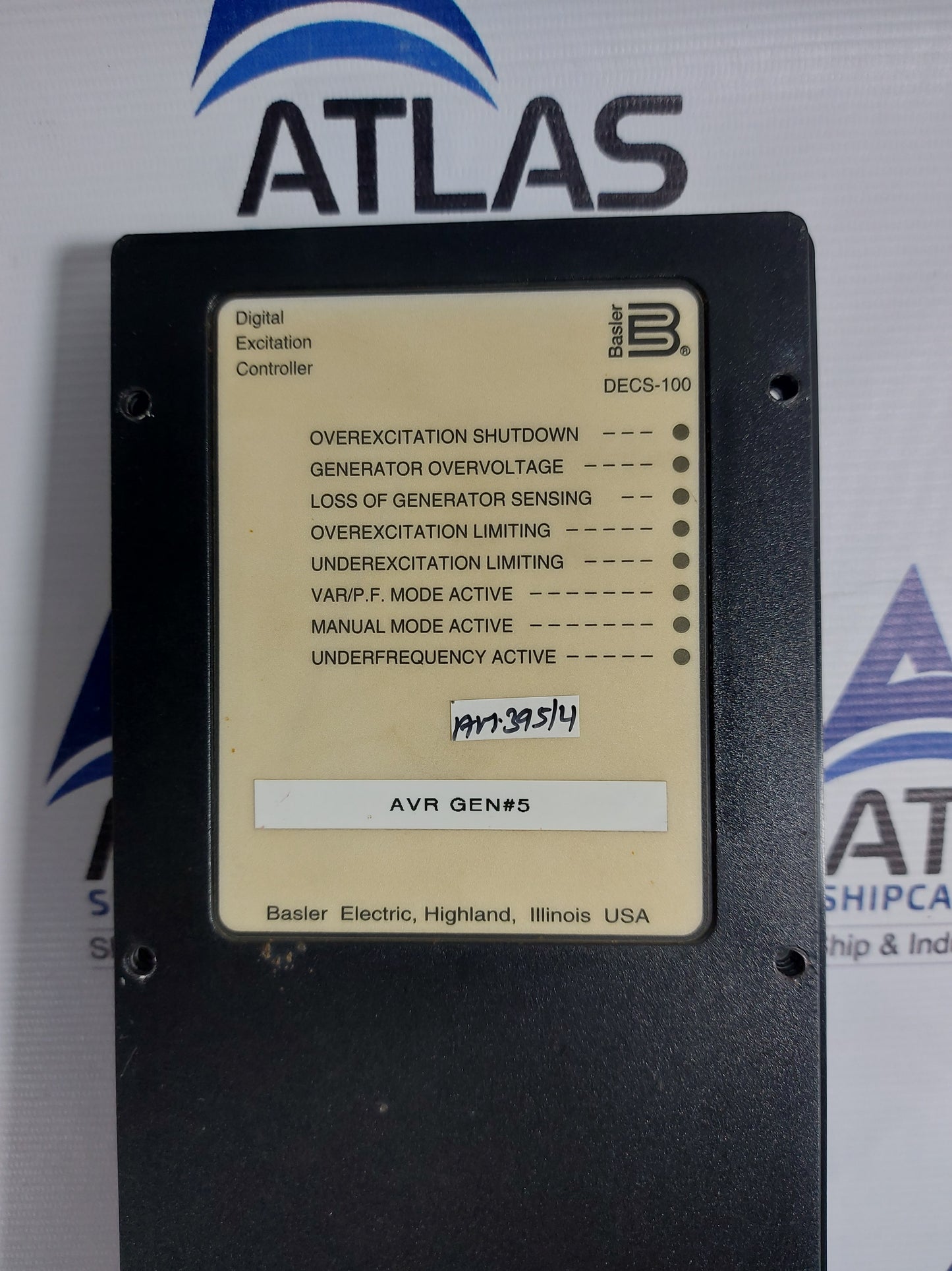 BASLER DECS-100-B11 AUTOMATIC VOLTAGE REGULATOR REV.X