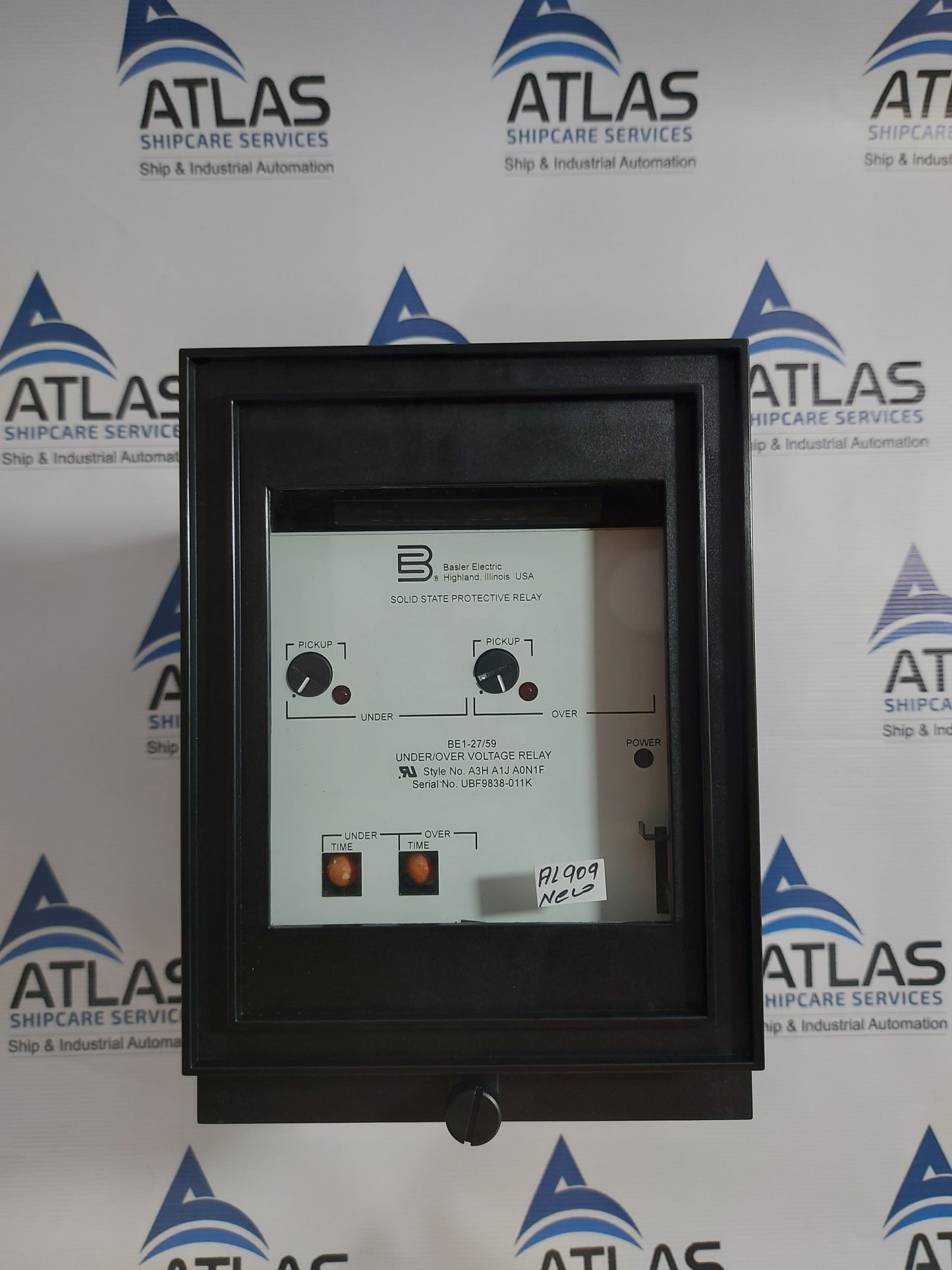 BASLER ELECTRIC BE1-27/59 UNDER/OVER VOLTAGE RELAY REV:B