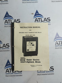 BASLER ELECTRIC BE1-59N GROUND FAULT OVERVOLTAGE RELAY REV:D