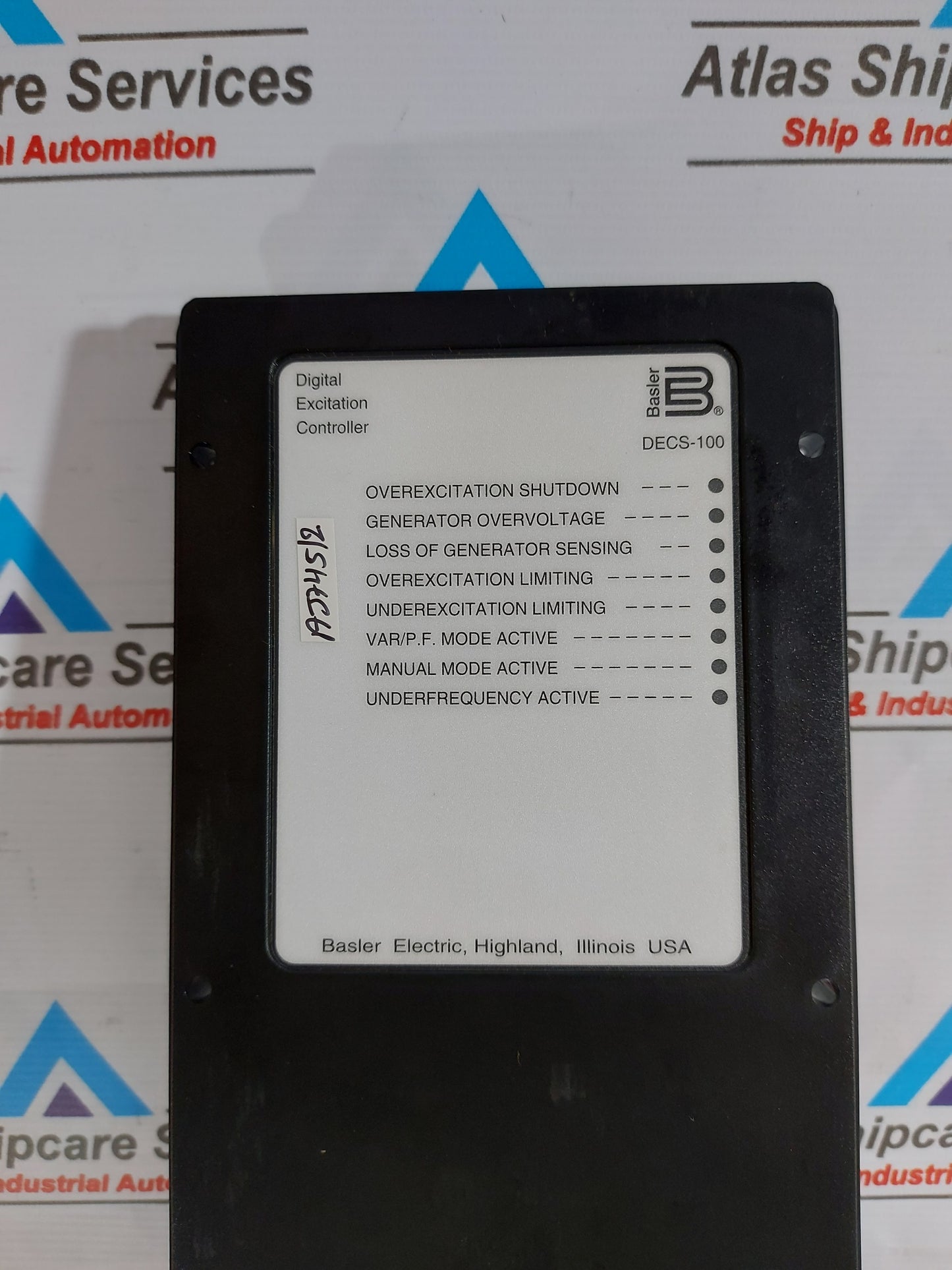 BASLER ELECTRIC DECS-100-A01 DIGITAL EXCITATION CONTROLLER 88-250VAC 50-400Hz REV.X