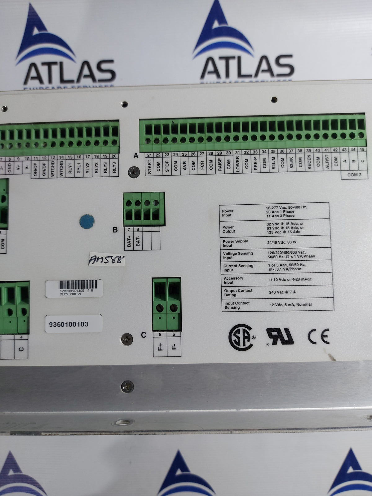 BASLER ELECTRIC DECS-200 DIGITAL EXCITATION CONTROL SYSTEM