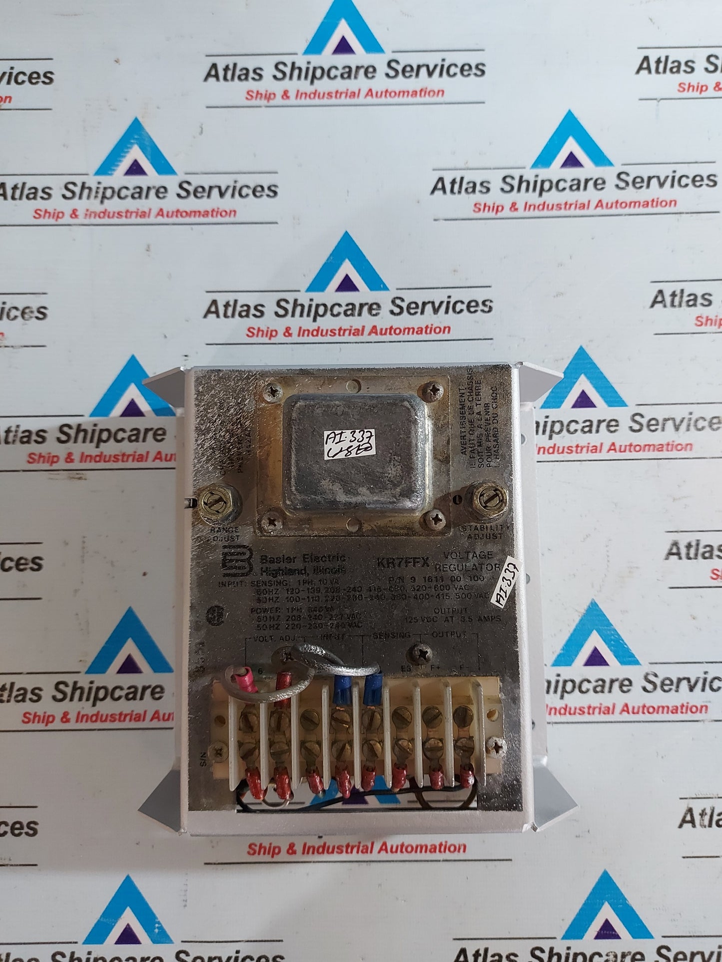 BASLER ELECTRIC KR7FFX STATIC VOLTAGE REGULATOR 840V