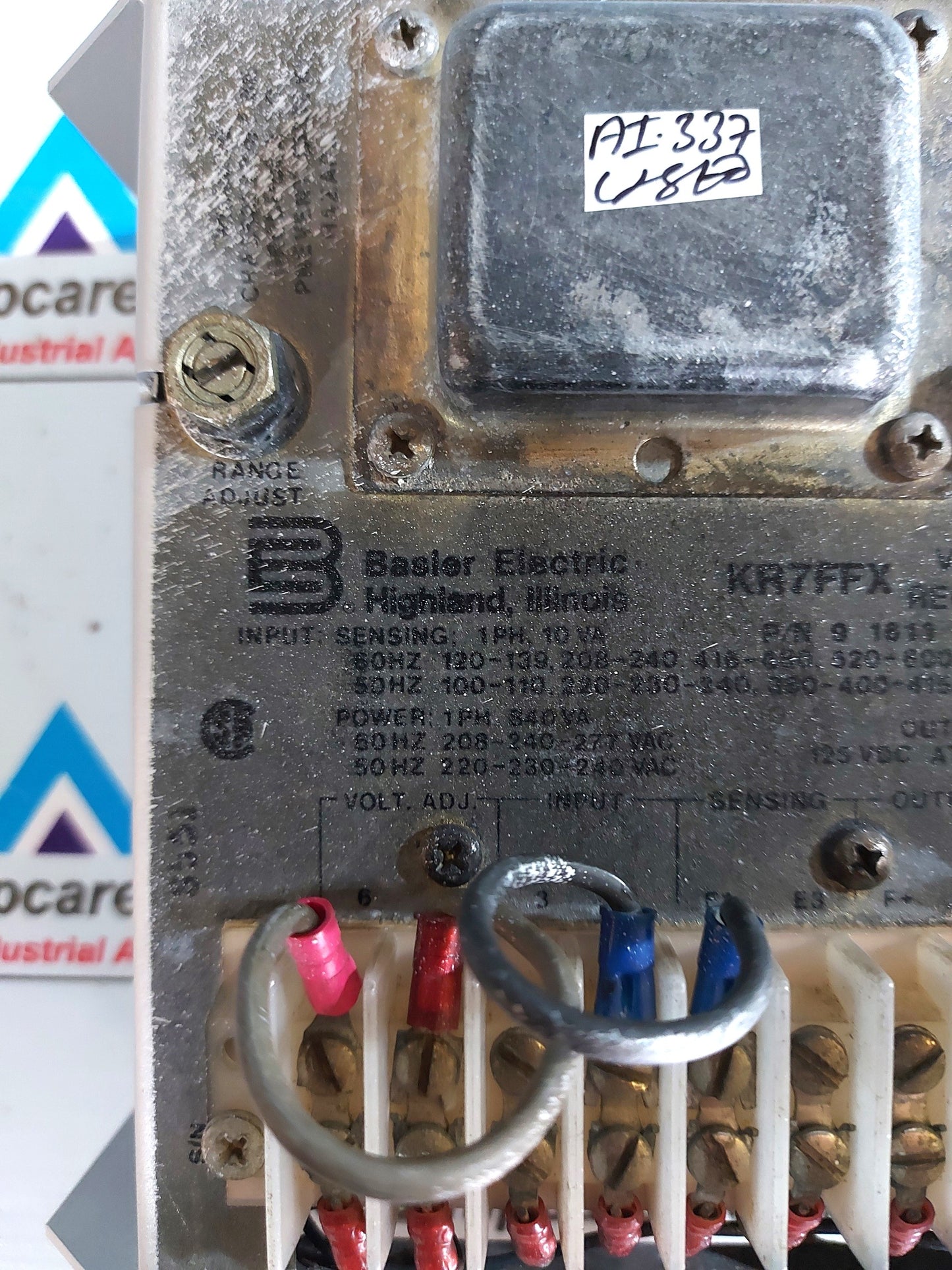 BASLER ELECTRIC KR7FFX STATIC VOLTAGE REGULATOR 840V