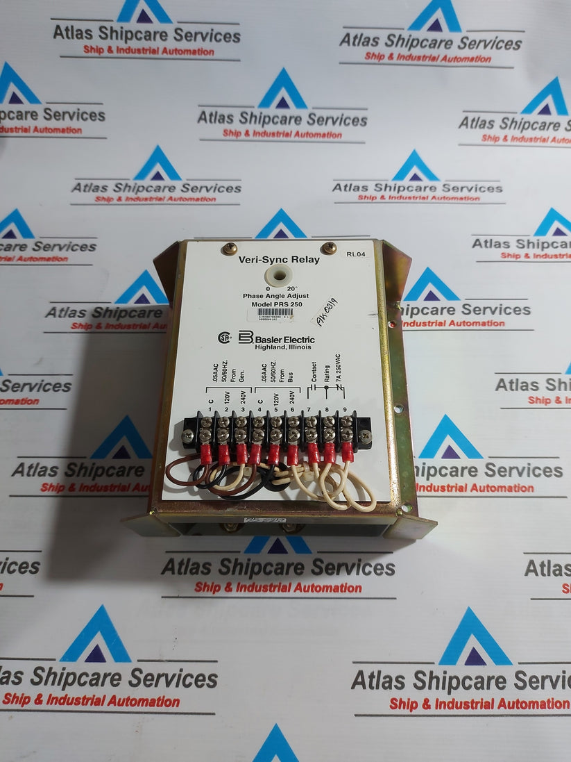 BASLER ELECTRIC PRS 250 VERI-SYNC RELAY 7A 250VAC – Atlas Shipcare Services