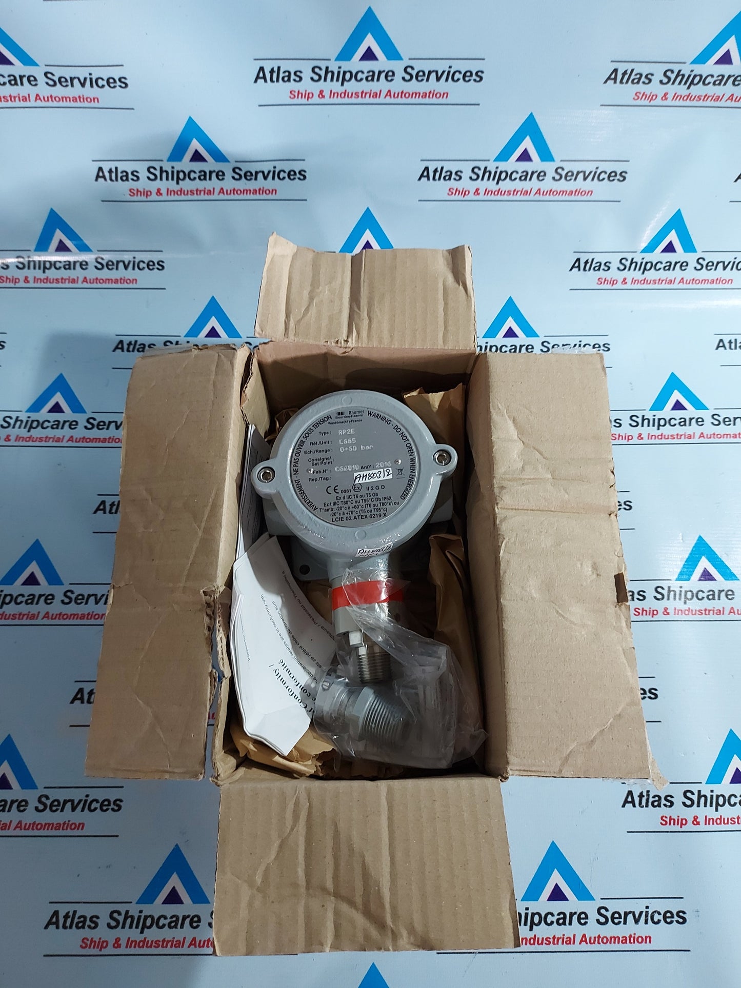 BAUMER RP2E UNIT L665 PRESSURE SWITCH 0-60 Bar