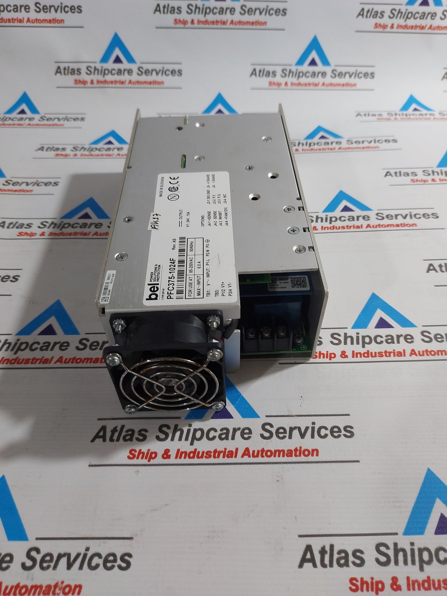 BEL POWER SOLUTION PFC375-1024F POWER SUPPLY 85-250VAC 50/60Hz