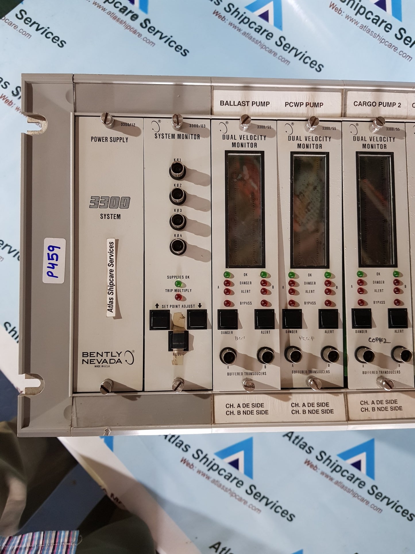 BENTLY NEVADA 3300 SYSTEM CONTAINS POWER SUPPLY SYSTEMS