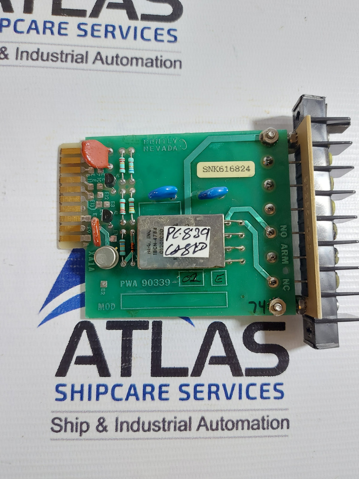 BENTLY NEVADA PWA 90339-02 E PCB CARD