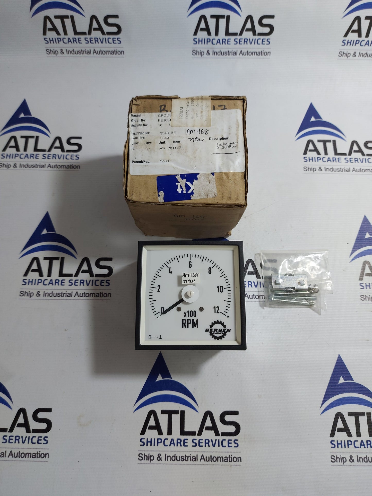 BERGEN ENGINE X100 RPM METER